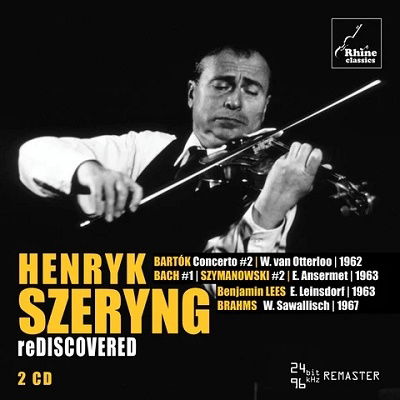 Rediscovered - Henryk Szeryng - Musik - RHINE CLASSICS - 4713106280271 - 5. maj 2023