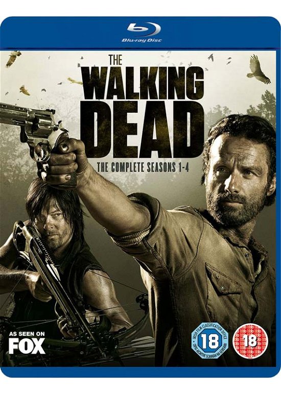 Cover for The Walking Dead: Seasons 1-4 · The Walking Dead Seasons 1 to 4 (Blu-ray) (2014)