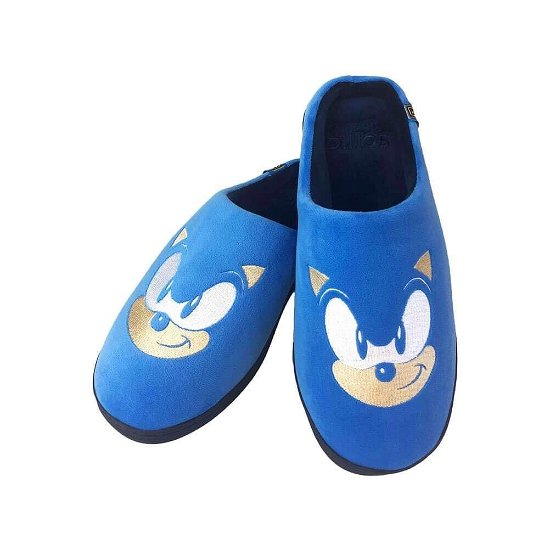 Sonic class of 91 Mule Slippers Blue Adult Large UK 8-10 rubber sole˙ - Groovy UK - Merchandise - GROOVY UK LIMITED - 5055437937271 - 