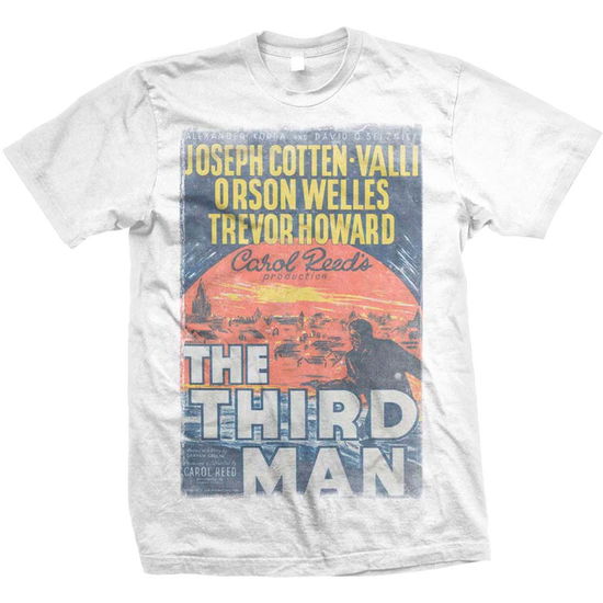 Studiocanal: The Third Man White (T-Shirt Unisex Tg S) - Rock Off - Fanituote - Bravado - 5055979921271 - 