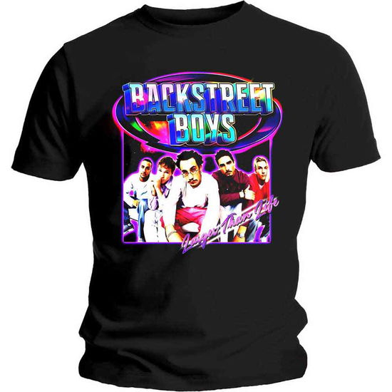 Cover for Backstreet Boys · Backstreet Boys Unisex T-Shirt: Larger Than Life (T-shirt) [size M] [Black - Unisex edition] (2020)