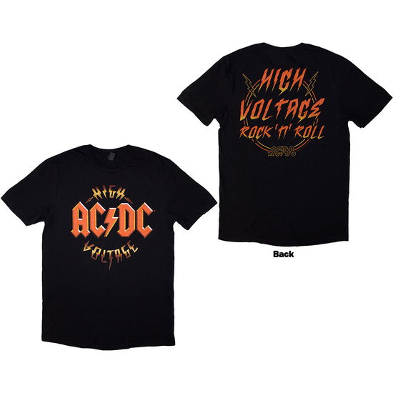 AC/DC · AC/DC Unisex T-Shirt: High Voltage RnR (Back Print) (T-shirt) [size M] (2024)