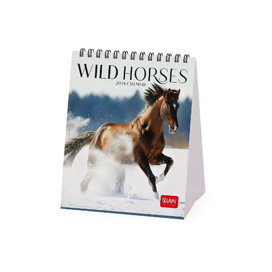 Cover for Legami · Desk Calendars - 2024 Desk Calendar - Wild Horses - 12x14.5 - Animals (Taschenbuch) (2023)