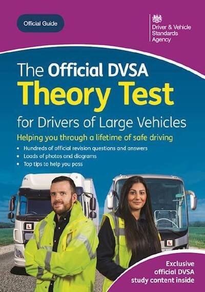 Cover for Driver and Vehicle Standards Agency · The official DVSA theory test for large vehicles (Pocketbok) [Jan. 2020 edition] (2020)