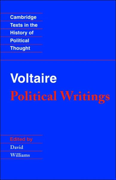 Cover for Frangois Marie Voltaire · Voltaire: Political Writings - Cambridge Texts in the History of Political Thought (Paperback Book) (1994)