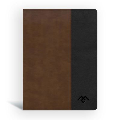 Cover for CSB Bibles by Holman · CSB Men of Character Bible, Brown / Black LeatherTouch, Indexed (Imitation Leather Bo) (2021)