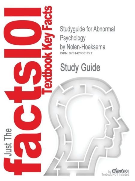 Cover for 3rd Edition Nolen-hoeksema · Studyguide for Abnormal Psychology by Nolen-hoeksema, Isbn 9780072562460 (Paperback Book) [Hoeksema, 3rd edition] (2006)