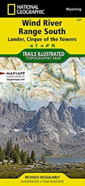 Cover for National Geographic Maps · Wind River Range South Map [lander, Cirque Of The Towers] (Kort) [2021st edition] (2021)