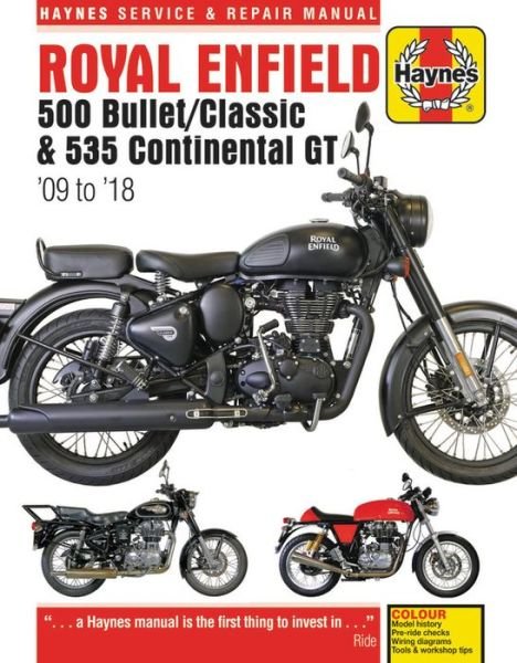Royal Enfield Bullet and Continental GT Service & Repair Manual (2009 to 2018) - Matthew Coombs - Livres - Haynes Publishing Group - 9781785214271 - 10 décembre 2018