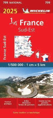 Cover for Michelin · Southeastern France 2025 - Michelin National Map 709: Map (Kort) (2024)