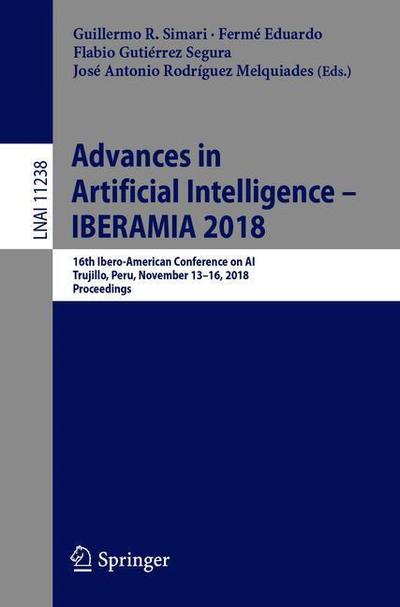 Cover for Advances in Artificial Intelligence IBERAMIA 2018 (Book) [1st ed. 2018 edition] (2018)