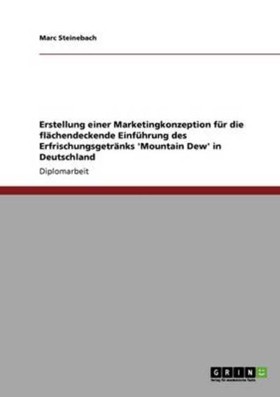 Cover for Steinebach · Marketingkonzeption für die (Book) [German edition] (2008)