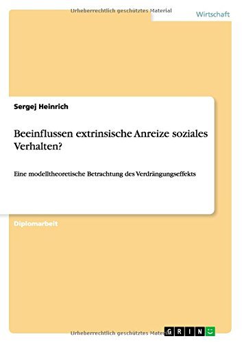 Cover for Heinrich · Beeinflussen extrinsische Anre (Bok) [German edition] (2014)