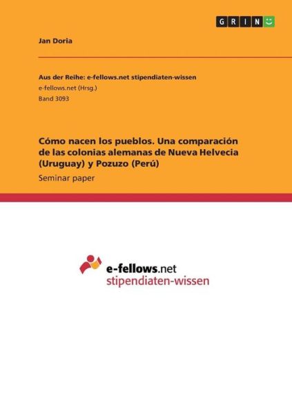 Cover for Doria · Cómo nacen los pueblos. Una compa (Buch)