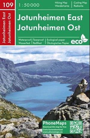 Cover for Freytag &amp; Berndt · Jotunheimen East Hiking &amp; Cycling Map (Bok) (2019)