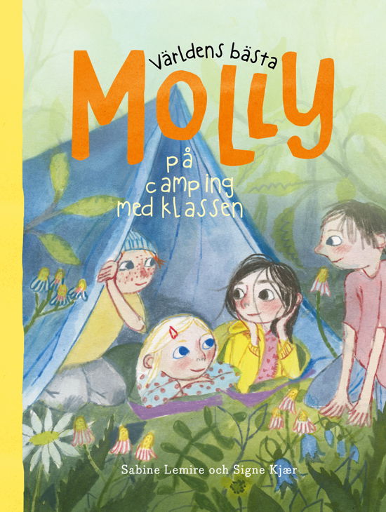 Cover for Sabine Lemire · Världens bästa Molly på camping med klassen (Inbunden Bok) (2024)