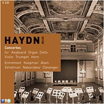 Cover for Philippe Entremont ( Piano), Ton Koopman ( Clavicembalo, Organo) · Haydn Concertos (Box5Cd) (CD) (2010)