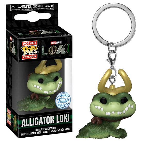 Funko Pocket Pop!: Marvel Loki - Alligator Loki Vinyl Figure Keychain - Funko - Fanituote - Funko - 0889698740272 - torstai 5. lokakuuta 2023