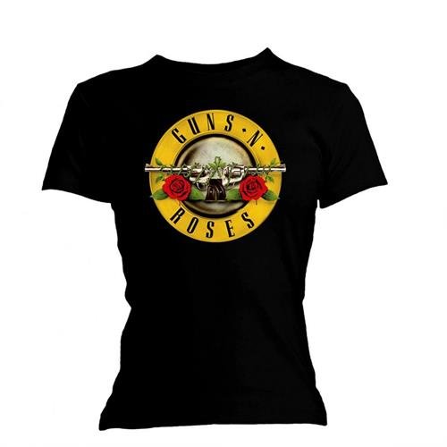 Cover for Guns N Roses · Guns N' Roses Ladies T-Shirt: Classic Bullet Logo (Skinny Fit) (T-shirt) [size M] [Black - Ladies edition]