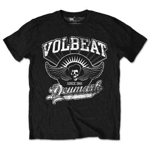 Cover for Volbeat · Volbeat Unisex T-Shirt: Rise from Denmark (T-shirt) [size L] [Black - Unisex edition]