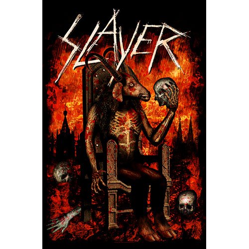 Cover for Slayer · Slayer Textile Poster: Devil on Throne (Plakat)