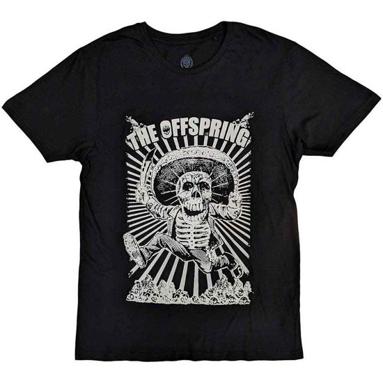 The Offspring Unisex T-Shirt: Jumping Skeleton - Offspring - The - Koopwaar -  - 5056737206272 - 4 oktober 2023