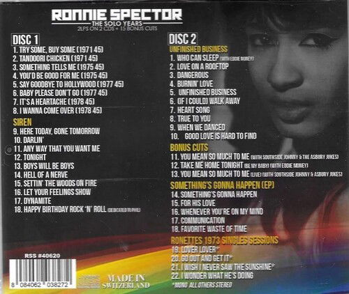 Solo Years - Ronnie Spector - Musik - Classics France - 8084062038272 - 25 februari 2022