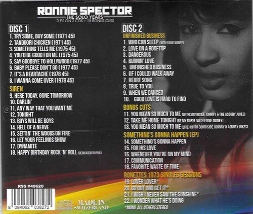 Cover for Ronnie Spector · Solo Years (CD) (2022)