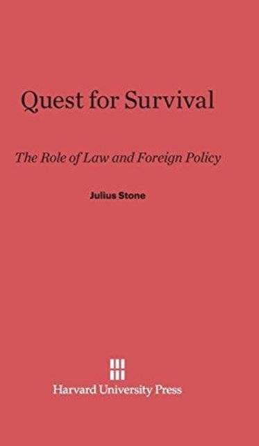 Cover for Julius Stone · Quest for Survival (Hardcover Book) (1961)