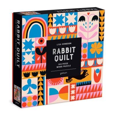 Cover for Galison · Lisa Congdon Rabbit Quilt 144 Piece Wood Puzzle (GAME) (2021)