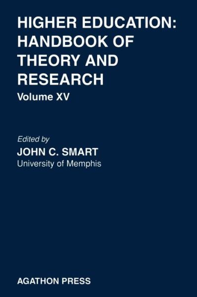 Cover for J C Smart · Higher Education: Handbook of Theory and Research 15 - Higher Education: Handbook of Theory and Research (Paperback Book) [2000 edition] (2000)