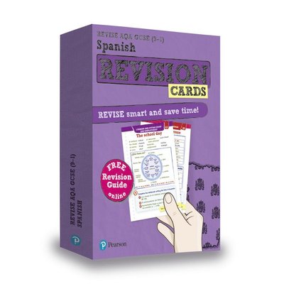 Cover for Pearson REVISE AQA GCSE Spanish: Revision Cards incl. online revision and audio  - for 2025 exams - Pearson Revise (Book) (2019)