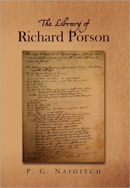 Cover for P G Naiditch · The Library of Richard Porson (Paperback Bog) (2010)