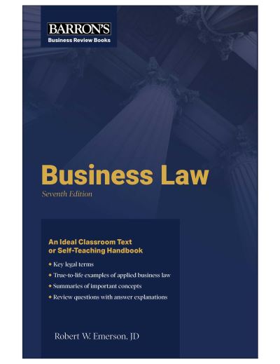 Cover for Robert W. Emerson · Business Law (Book) (2024)