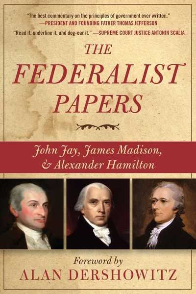 Cover for Alexander Hamilton · The Federalist Papers (Paperback Book) (2019)