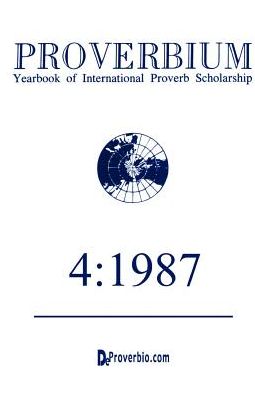 Cover for Wolfgang Mieder · Proverbium: Yearbook of International Proverb Scholarship (Paperback Book) (1987)