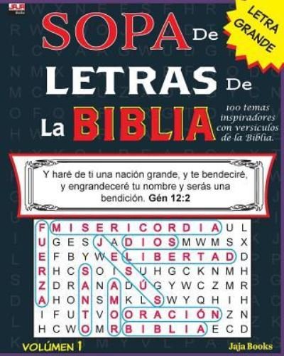 Cover for Jaja Books · SOPA de LETRAS de la BIBLIA, Volumen 1 (Paperback Book) (2018)