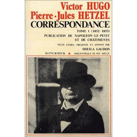 Cover for Victor Hugo · Correspondance entre Victor Hugo et Pierre-Jules Hetzel (Book) (1979)