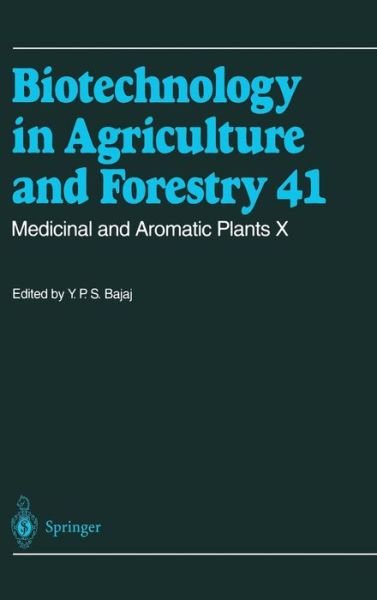 Cover for Y P S Bajaj · Medicinal and Aromatic Plants - Biotechnology in Agriculture and Forestry (Hardcover bog) (1997)