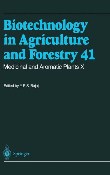 Cover for Y P S Bajaj · Medicinal and Aromatic Plants - Biotechnology in Agriculture and Forestry (Hardcover Book) (1997)