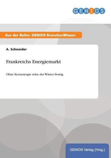 Cover for A Schneider · Frankreichs Energiemarkt (Paperback Bog) (2015)