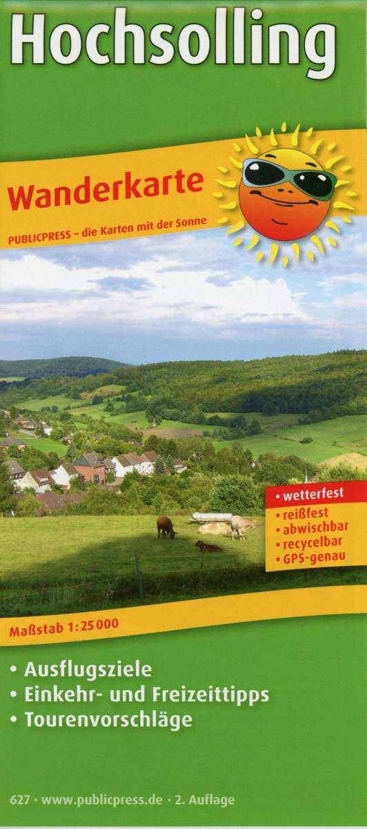 Cover for Publicpress · Hochsolling, hiking map 1:25,000 (Landkarten) (2016)