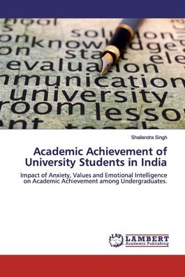 Cover for Singh · Academic Achievement of Universit (Book) (2019)
