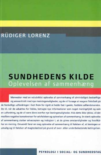 Cover for Rüdiger Lorenz · Psykologi i social- og sundhedsfag.: Sundhedens kilde (Sewn Spine Book) [1.º edición] (2007)