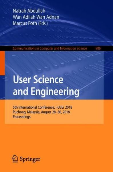 Cover for User Science and Engineering (Book) [1st ed. 2018 edition] (2018)
