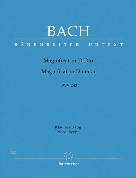 Cover for Johann Sebastian Bach · Bach,js:magnific.d Bwv243,ka.ba5103-90 (Bog)
