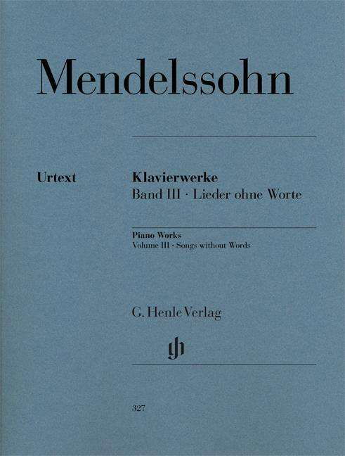 Cover for F. Mendelssohn-B. · Lieder ohn.WorteHN327 (Book) (2018)