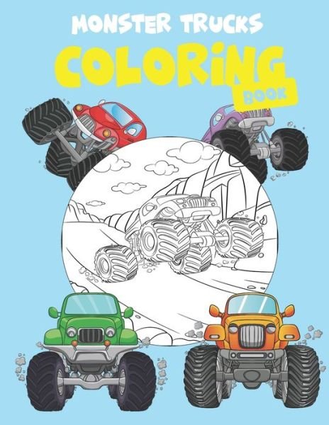 Cover for Chalkboard Coloring · Monster Trucks Coloring Book (Pocketbok) (2020)