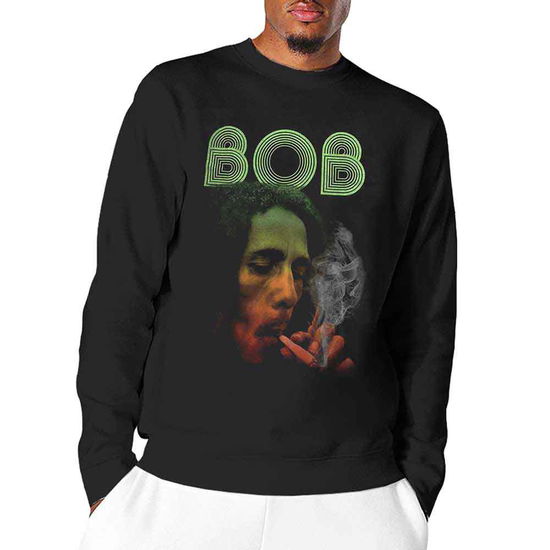 Bob Marley Unisex Long Sleeve T-Shirt: Smoke Gradient (Black) (Wash Collection) - Bob Marley - Merchandise -  - 5056561017273 - December 5, 2021