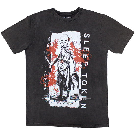 Cover for Sleep Token · Sleep Token Unisex Stone Wash T-Shirt: Euclid (Charcoal Grey) (T-shirt) [size S] (2025)